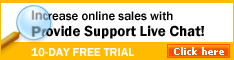 Increase online sales with Provide Support Live Chat